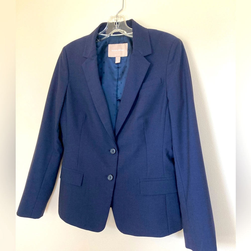 Banana Republic navy blazer 8P